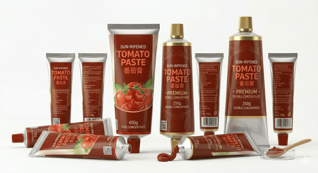 Tomato Paste Tube Packaging