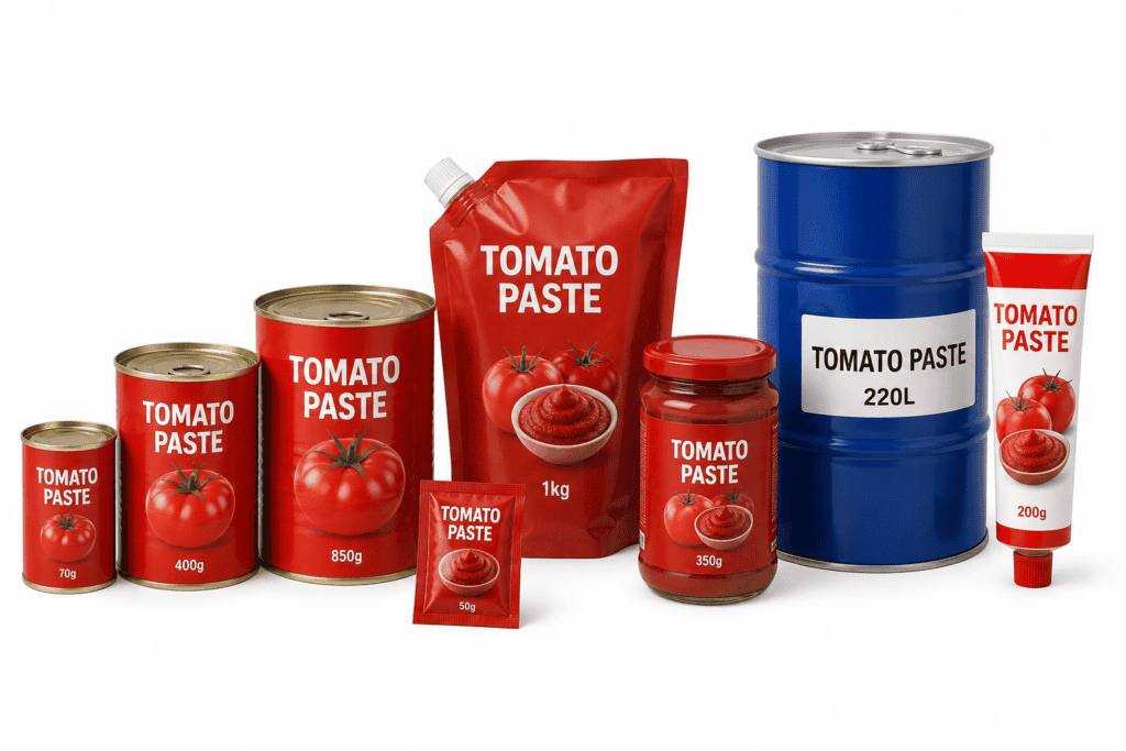 Tomato packing types