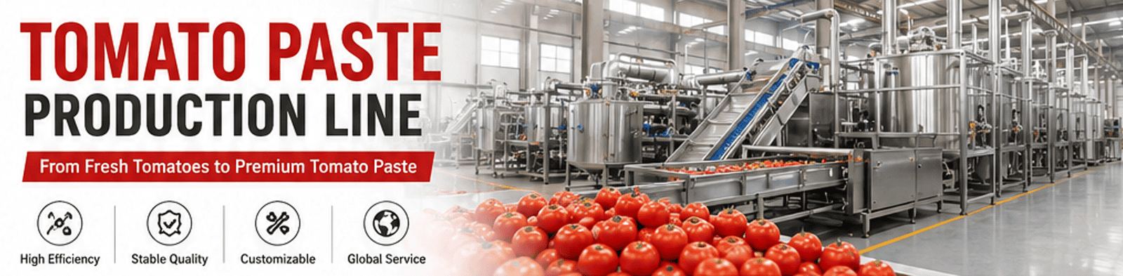 Tomato paste product line
