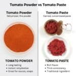 tomato powder vs tomato paste